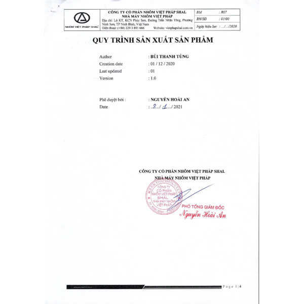 Quy trình sản xuất