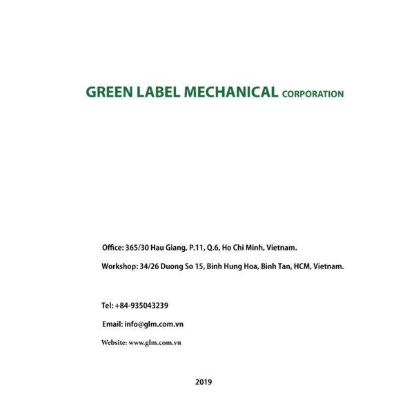 GREEN LABEL - COMPANY PROFILE