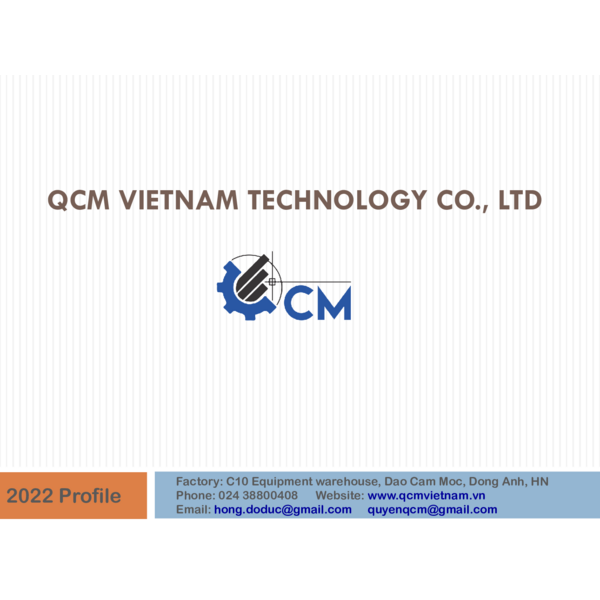 CÔNG TY TNHH CÔNG NGHỆ QCM VIỆT NAM