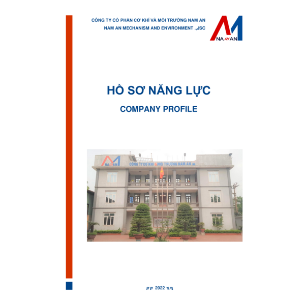 CÔNG TY CỔ PHẦN CƠ KHÍ VÀ MÔI TRƯỜNG NAM AN