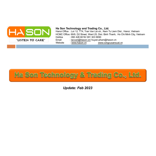 HASON - COMPANY PROFILE