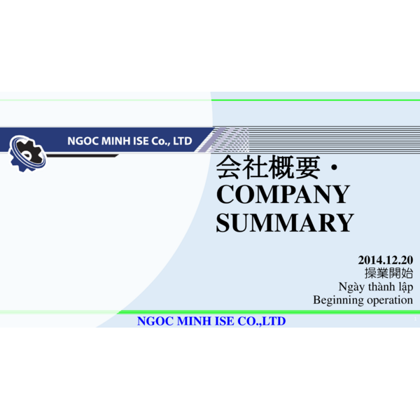 NGOC MINH - COMPANY PROFILE