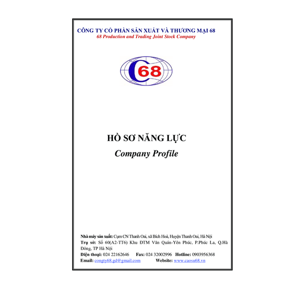 Công ty Cao su 68