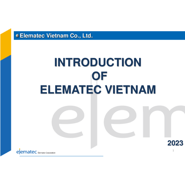 ELEMATEC - COMPANY PROFILE