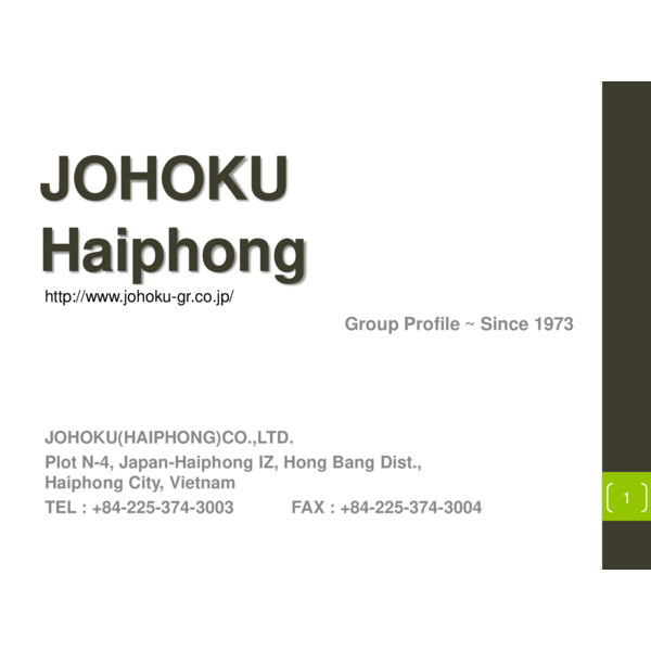 JHK - COMPANY PROFILE