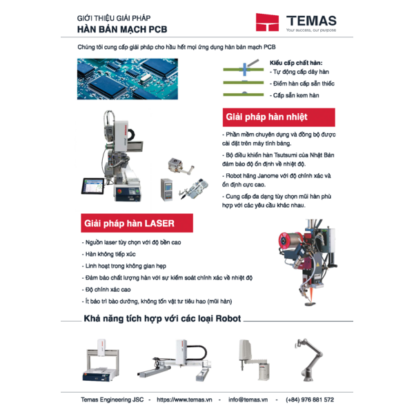 Soldering robot catalog