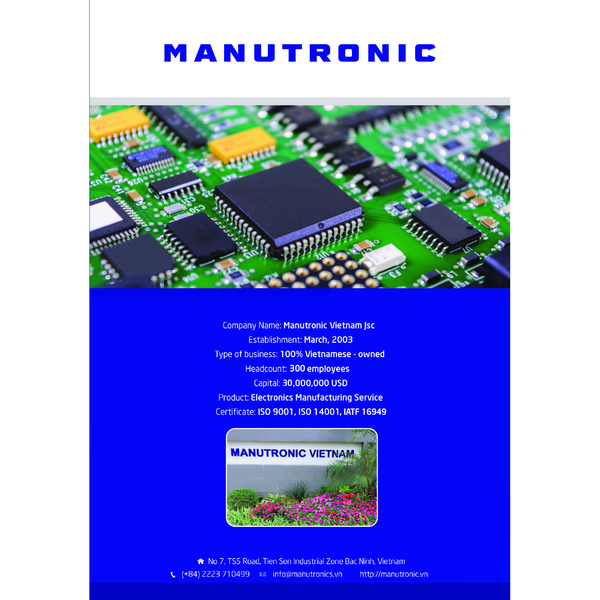 MANUTRONICS VIET NAM - COMPANY PROFILE