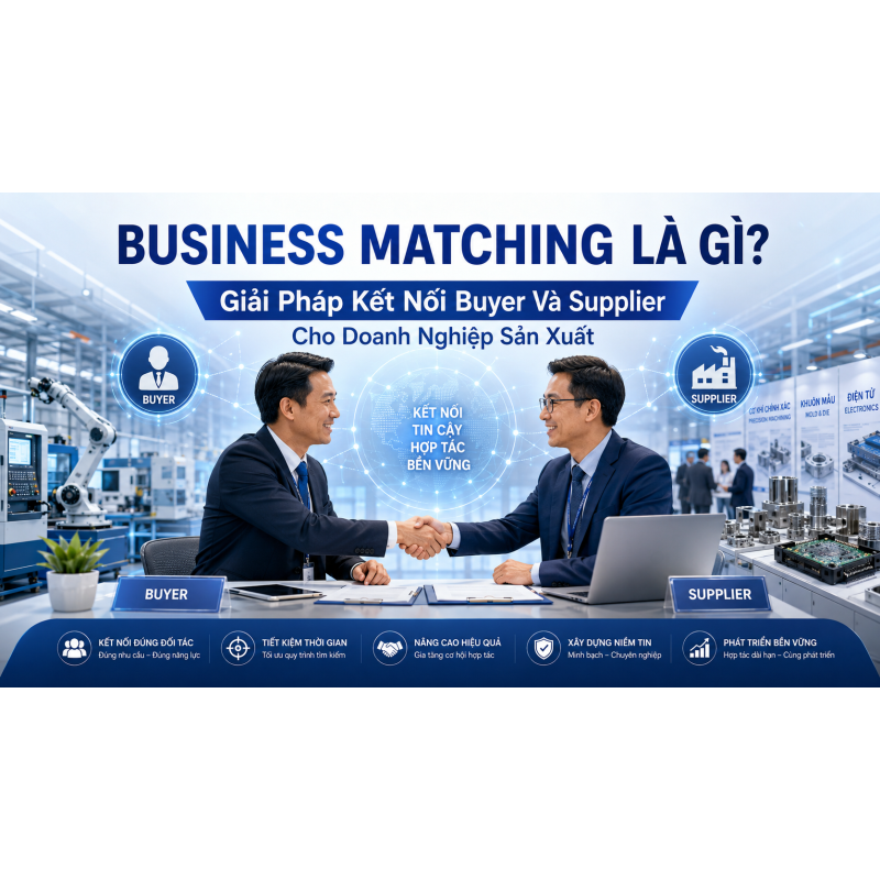 Business Matching Là Gì? Giải Pháp Kết Nối Buyer Và Supplier Cho Doanh Nghiệp Sản Xuất