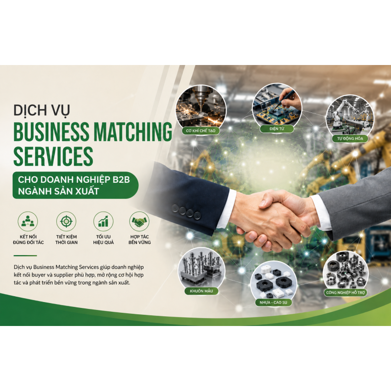 Dịch Vụ Business Matching Services Cho Doanh Nghiệp B2B Ngành Sản Xuất