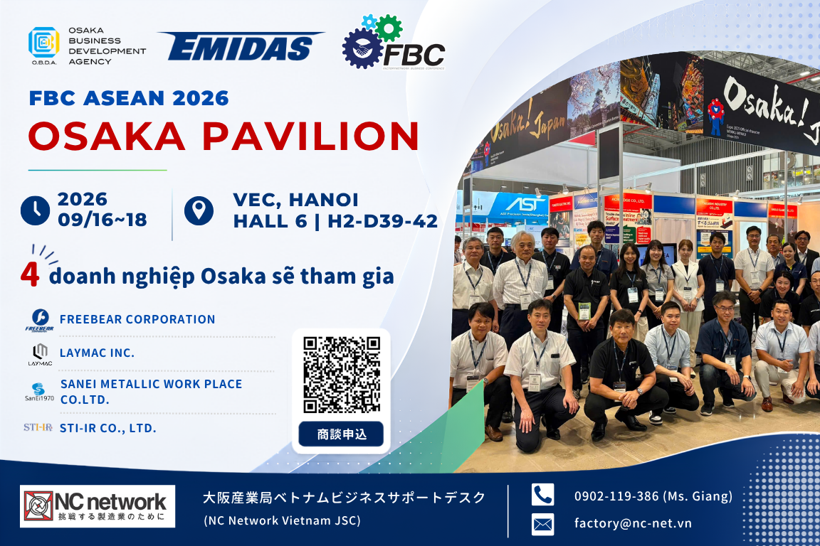 OSAKA Pavilion: Cơ Hội Kết Nối Các Doanh Nghiệp Osaka tại FBC ASEAN 2026