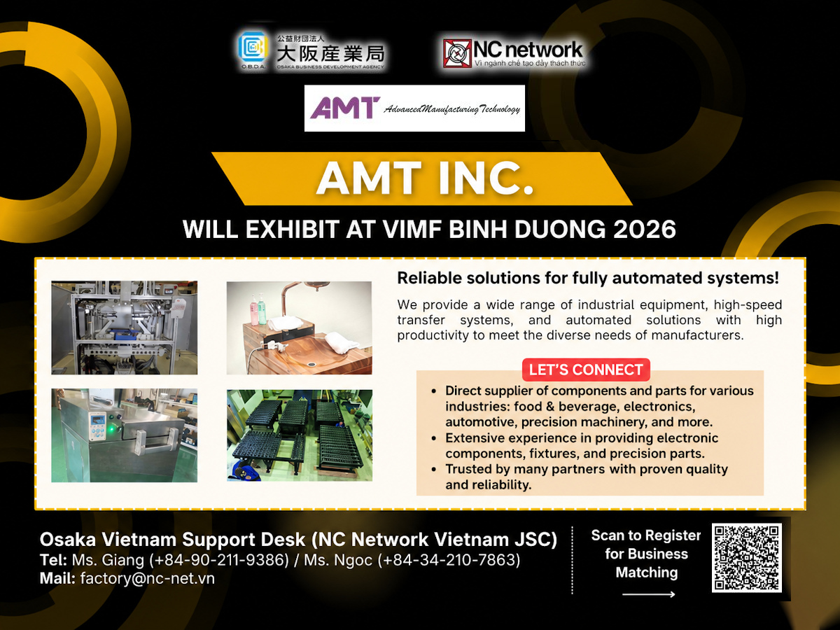 AMT CO., LTD – 設計・機械製造・受託部品加工を専門とする日系企業