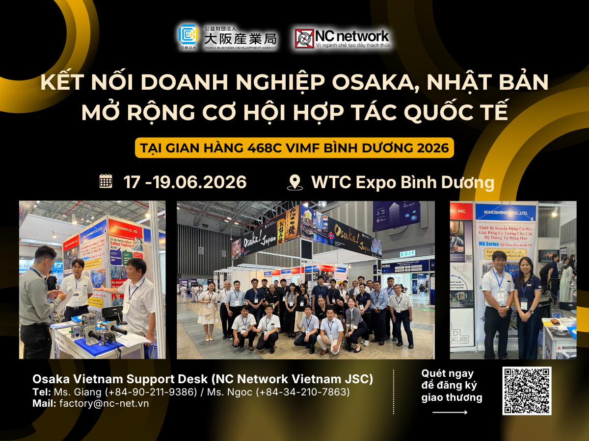 NC Network Vietnam facilitates connections for Osaka, Japan businesses at the VIMF Binh Duong 2026 exhibition