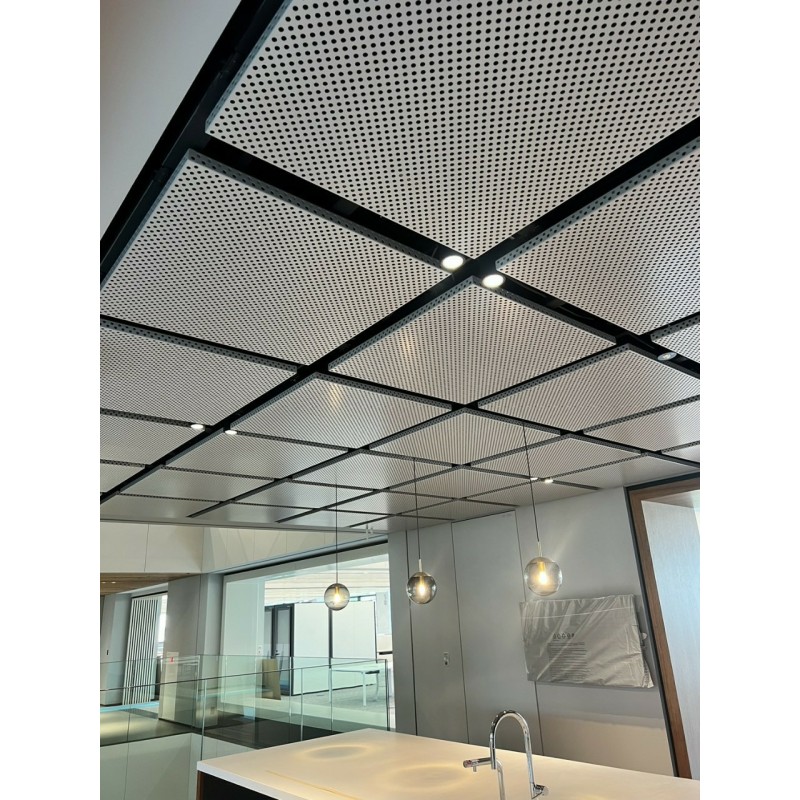 Modern perforated metal ceiling solution for architectural spaces