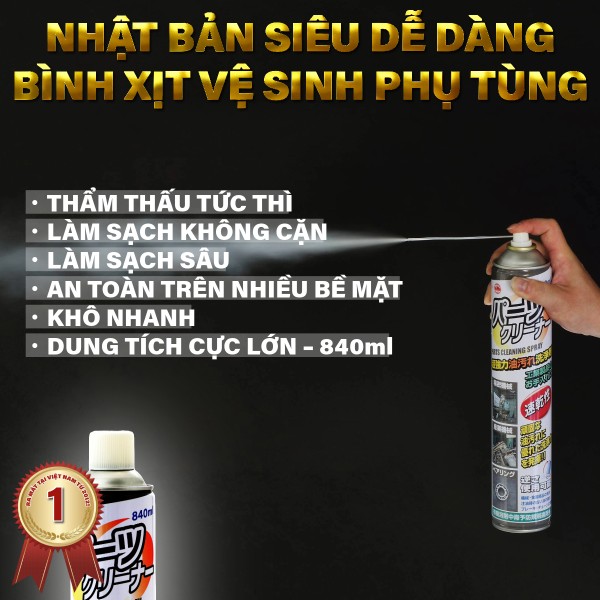 bình xịt chất tẩy rửa bề mặt linh kiện