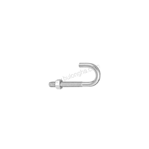 J-shaped foundation bolt