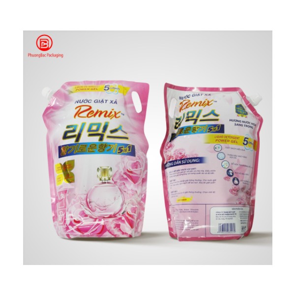 Remix 2in1 Nước giặt + Nước xả vải 3.6L túi