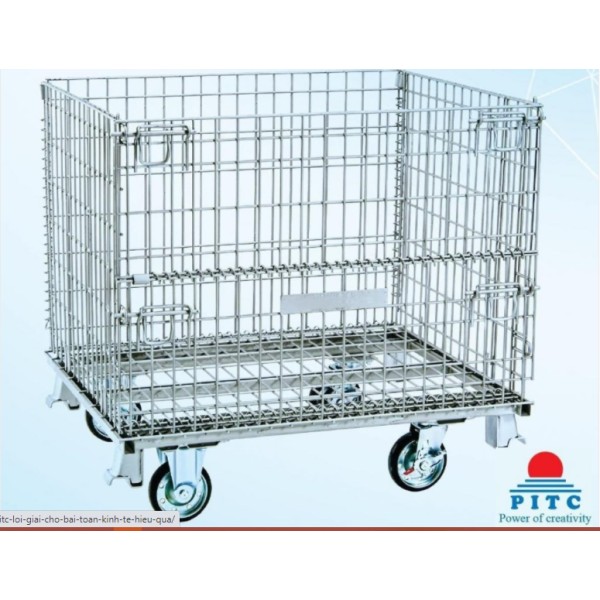 Producing steel cages for storage, cargo cages