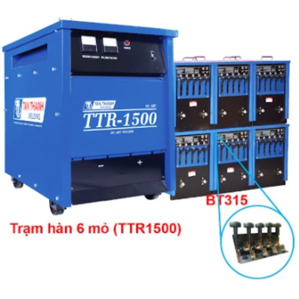 Trạm hàn 6 mỏ- MÁY HÀN HỒ QUANG DC (DIOT)