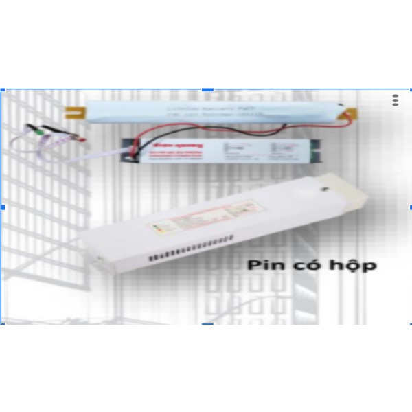 Battery for lamp with integrated driver