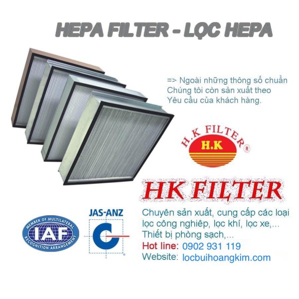 Lọc hút bụi Hepa