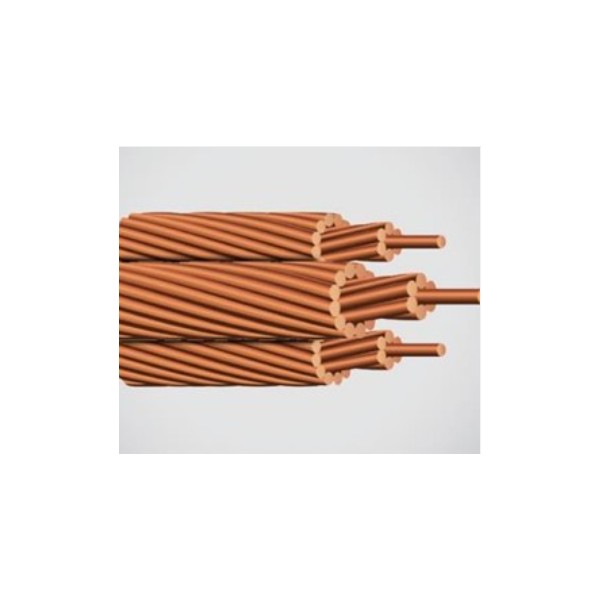 Bare copper cable