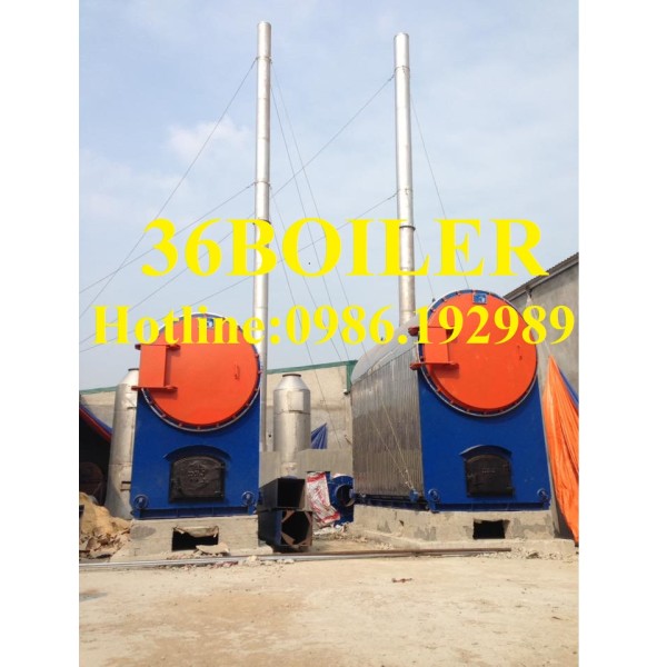 Nồi hơi đốt than củi và củi (công suất hơi 3 tấn/giờ)