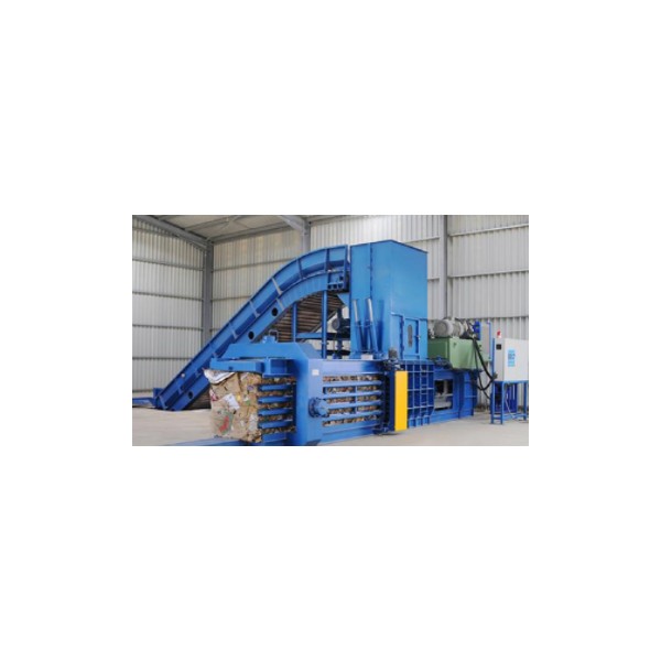 Bale press machine