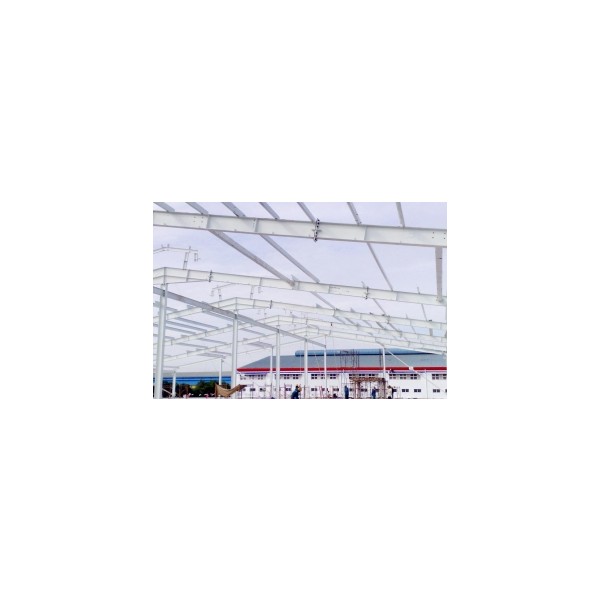 Factory steel frame installation