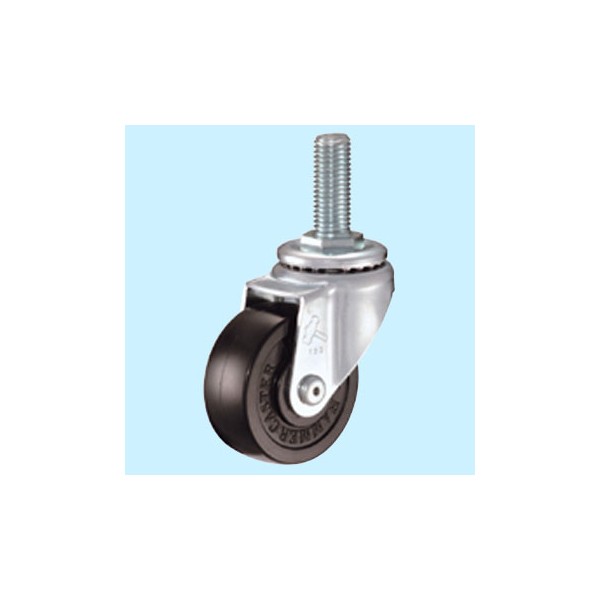 Rubber swivel wheel