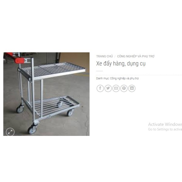 Xe đẩy hàng, dụng cụ