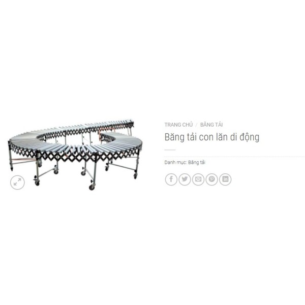 Băng tải con lăn di động