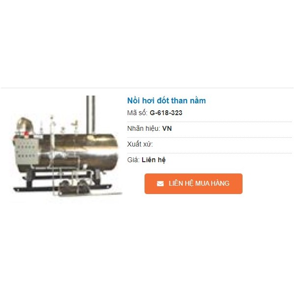 Nồi hơi đốt than nằm