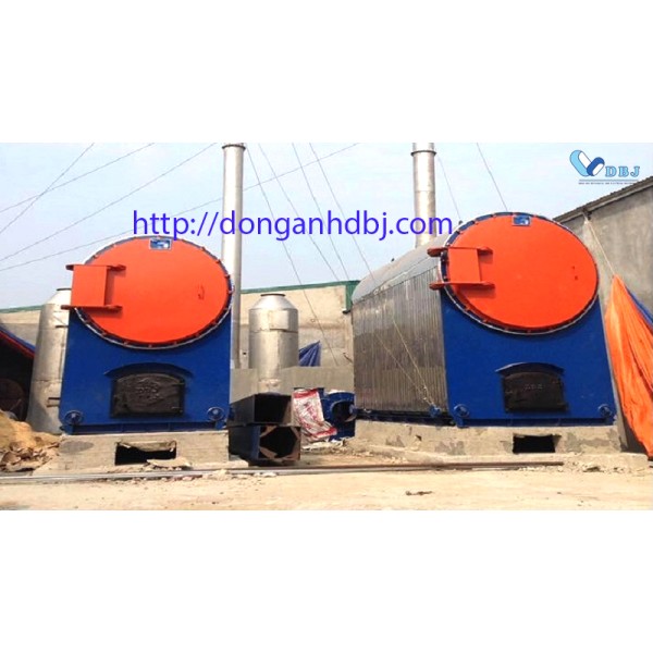 Nồi hơi đốt bụng (than, củi)