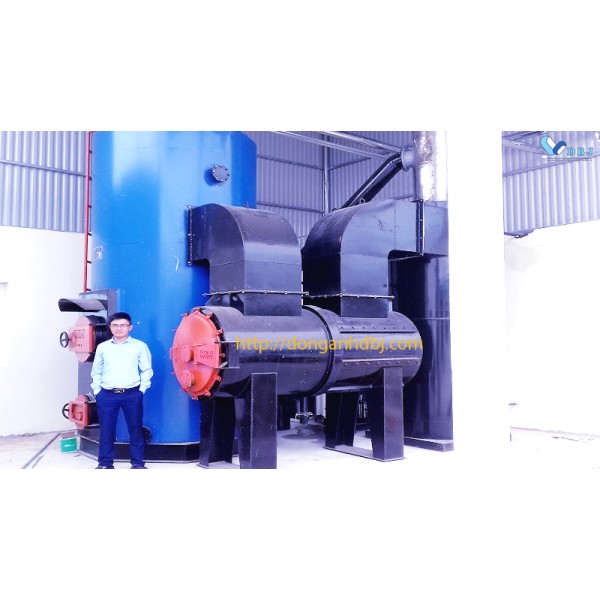 Scrap fabric fired boiler