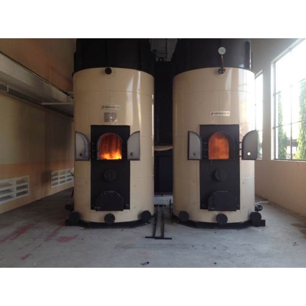 Waste and scrap fired boiler