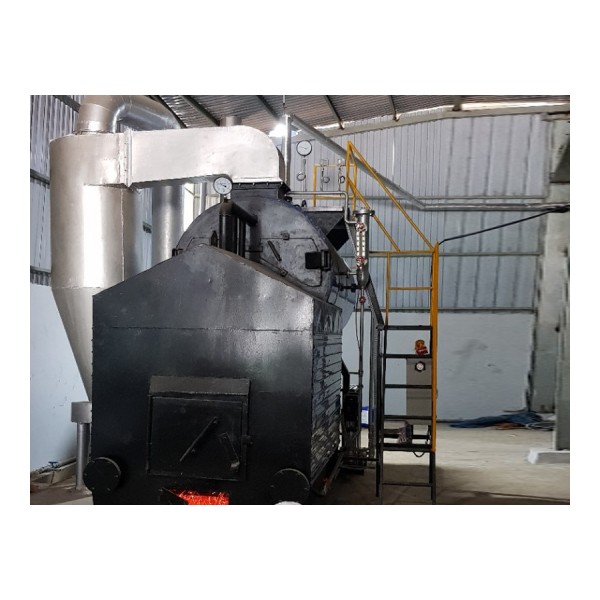Horizontal coal-fired boiler
