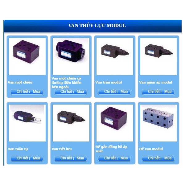 Van thủy lực modul