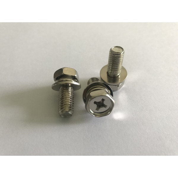 Black-edged stainless steel bolt