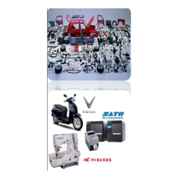 Supporting industrial components for automobiles, motorbikes
