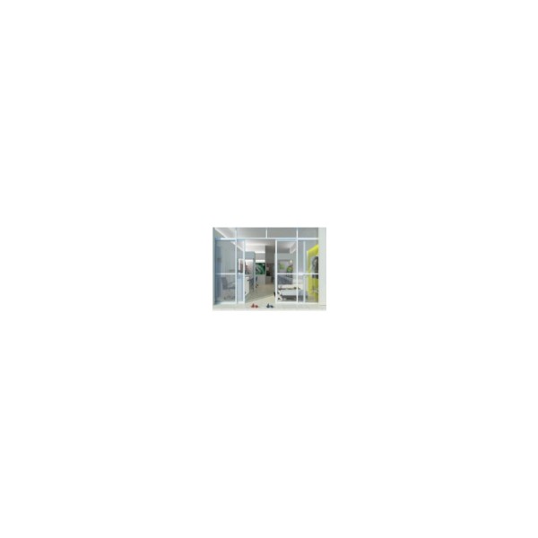 Aluminum frame glass door