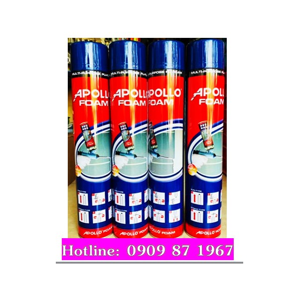 Keo bọt trương nở Apollo Foam cách âm, cách nhiệt, cách điện