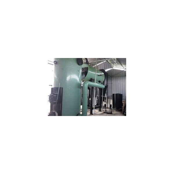 Vertical wood and coal-fired gas furnace (boiler)