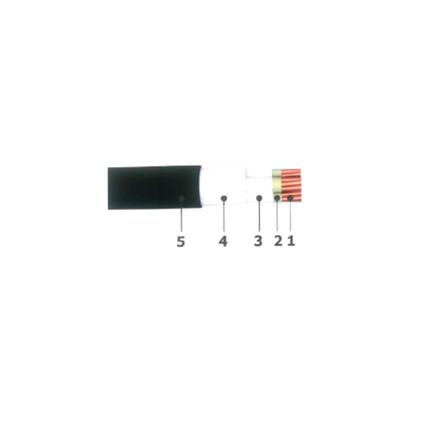 Multi-core fire-resistant cable 0.6 / 1 KV