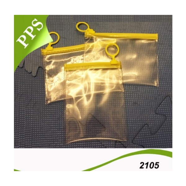 2015 Zipper Vinyl Bag with Round Buckle
