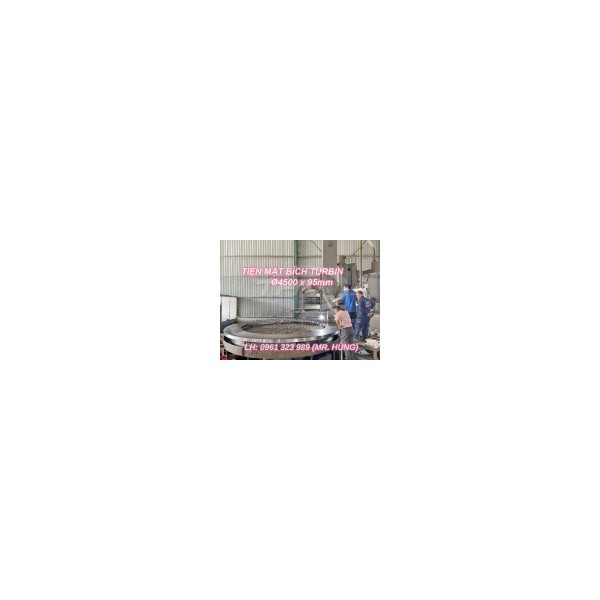 Ø4500x95mm TURBIN Flange Lathe ― CNC Vertical Lathe