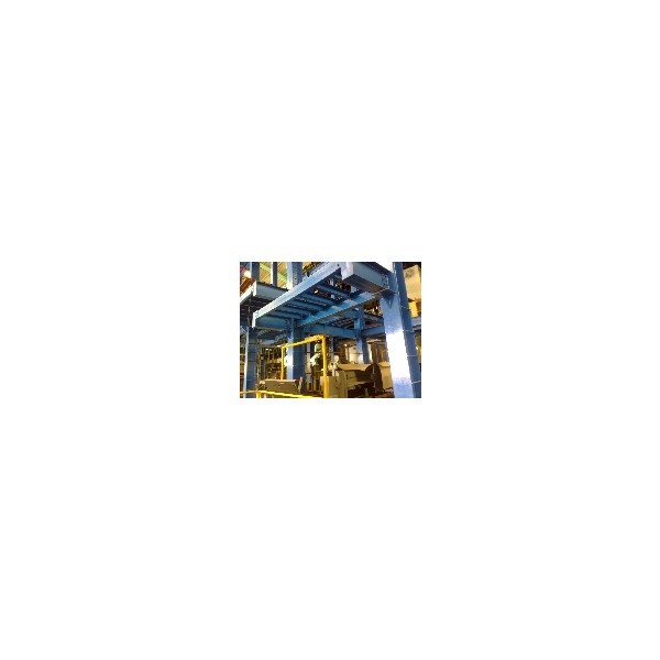 Fabrication and installation of the steel floor for the color-coated galvanized steel sheet production line