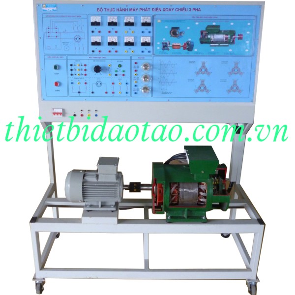 Bộ thí nghiệm máy phát điện xoay chiều ba pha