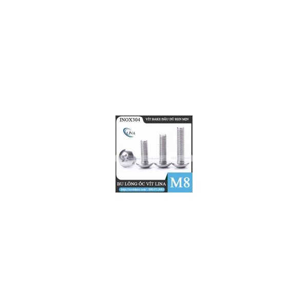 M8 BAKE Fine Pitch Screw, INOX304