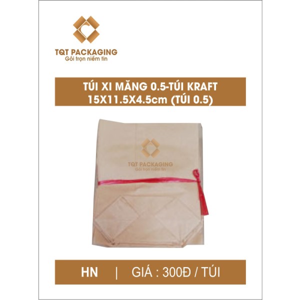 Cement bag 0.5 - Kraft paper bag