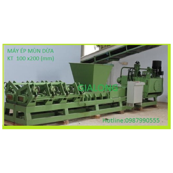 Máy ép mùn cưa dừa